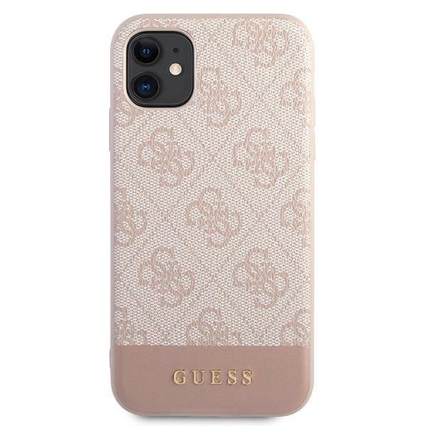 Guess GUHCN61G4GLPI iPhone 11 / Xr 6,1" różowy/pink hard case